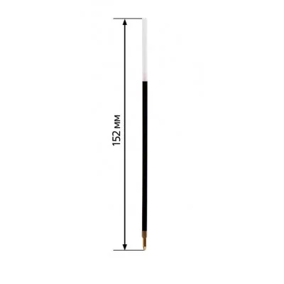 Стержень шариковый СТАММ черный, 152мм, 1,0мм 345453