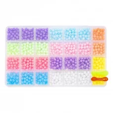 Набор для создания украшений и браслетов Alingar, 220х130х20мм, "Радужные шарики", пластик. пенал AL10630