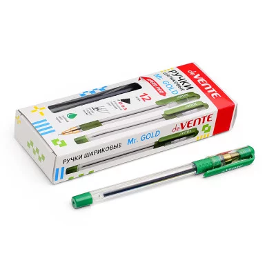 Ручка шариковая "Mr. Gold" серия Speed Pro, d=0,5 мм, ультра гладкое письмо,зеленая 5073532