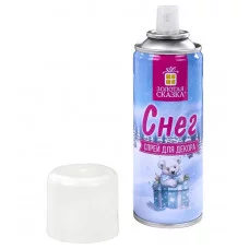 Снег для декорирования в спрее БЕЛЫЙ СНЕГ, 250 мл, 85 г, ЗОЛОТАЯ СКАЗКА, 592282