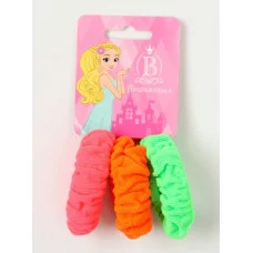 Резинка для волос "Махрушка спорт" (набор 3 шт) лето яркость 4,5см 10679897