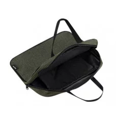 Папка на молнии А4 ЗЕЛЕНАЯ (П-1524) с ручками, внут.карман, 350х270x60мм П-1524