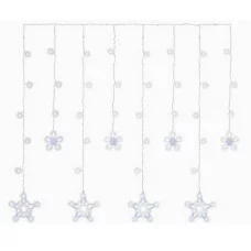 MILED Гирлянда Штора. "Звездное небо" 2,5*1м 92 лампы 8реж. холодный белый свет ГШ-0027