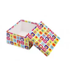 Коробка квадратная подарочная 1 шт Вечеринка 7 х 7 х 4 см РазборПП-4537