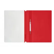 Папка-скоросшиватель пластик. СТАММ А4, 120мкм, красная с прозр. верхом 355666