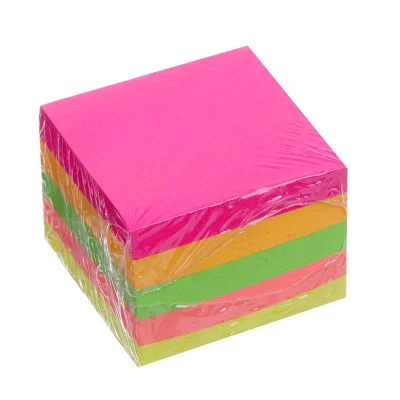 Блок с липким краем 51мм*51мм 400л, 5 цветов флуор 5491822