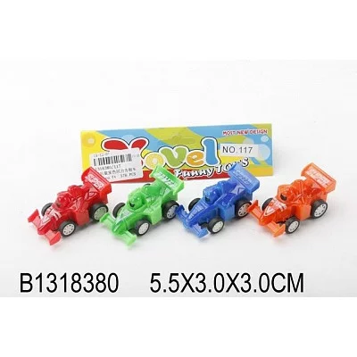 Набор машинок инерционных 5,5 см "Гонки" (4 шт в наборе) пак. (Арт. 1318380)