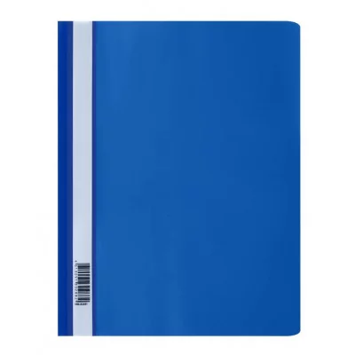 Папка-скоросшиватель пластик. СТАММ А4, 160мкм, синяя с прозр. верхом 343188