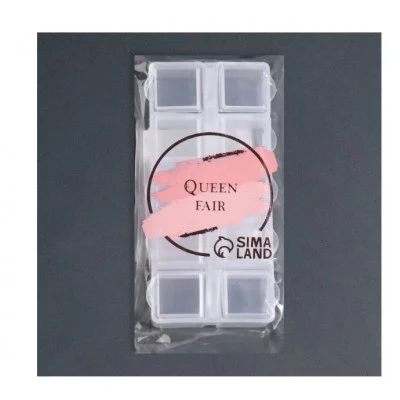 Органайзер д/декора 10секц прямоуг 8,7*4,3*2см прозрач пакет накл QF 5113974