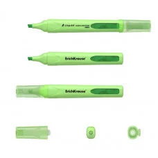 Текстмаркер с жидкими чернилами ErichKrause Visioline V-14 Liquid Pastel цвет чернил зеленый 56024