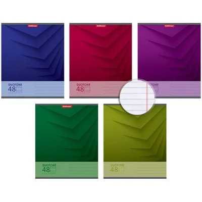 Тетрадь общая ученическая ErichKrause Duotone Next, 48 листов, клетка 1шт 47510