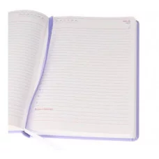 Ежедневник A5, 136 л. недатир. MILD SHADES-СИРЕНЕВЫЙ (136-7570) кожзам, софт-тач с тисн,цв.лам.обл. 136-7570