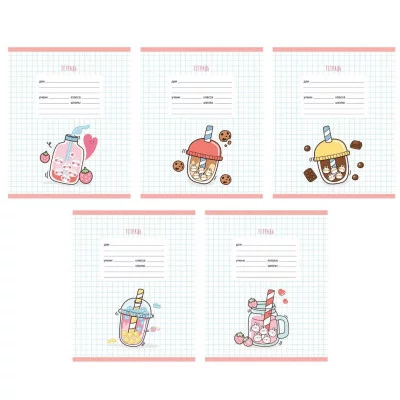 Тетрадь А5 24л "Вкусняшки"  КанцЭксмо ТКЛ248904