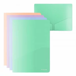 Папка-уголок пластиковая ErichKrause Matt Pastel Bloom, с 2 карманами, A4, непрозрачный, ассорти 61137