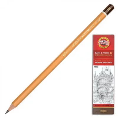 Карандаш ч/г Koh-I-Noor "1500" 7В, заточен. Koh-I-Noor 025670