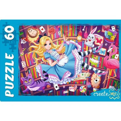 ПАЗЛЫ 60 элементов. ПРИКЛЮЧЕНИЯ АЛИСЫ (Арт. П60-5643)