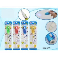 Ручка-шпионневидимые чернила+ультрафиолетовый фонарик+шариковая ручка индивидуальная упаковка МС-826