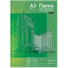 Папка для черчения ArtSpace, 10л., А3, с вертикальной рамкой, 160г/м2 Спейс 226981