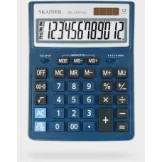 Настольный калькулятор SKAINER SK-888XBL (пл., 12 разрд., 2 пит., 2 пам., син. 155 x 204 x 34 мм)