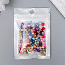 Бусины для творчества пластик "Круглые. Ассорти" d=3-8 мм, набор 10 гр 7459634