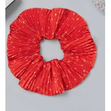 Резинка для волос "Орбита" жатка крапинки 12см красный 10679867