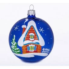 Елочное украшение, шар Ш4 75мм "Иней" С570