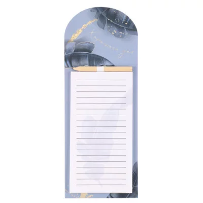 Блок для записей 10,5*27 40л склейка на магните 231793 Gold Tropic КОКОС 231793