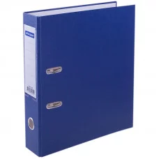 Папка-регистратор OfficeSpace, 70мм, бумвинил, с карманом на корешке, синяя Спейс 162579