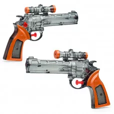 Водное оружие "Револьвер" с прицелом, в пакете (серый) 688-3