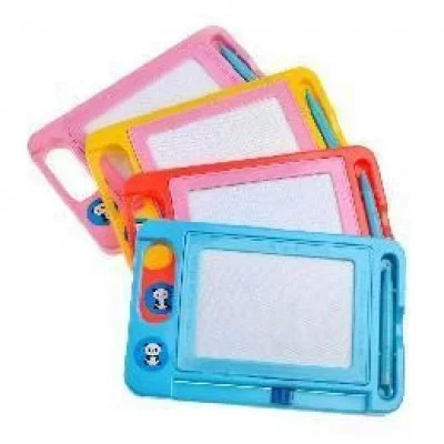 Доска для рисования черно-белая, 4 цвета в ассортименте, в/п 21,5*13*1,5 см IT108316