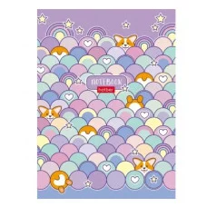 Бизнес-блокнот 80л А6ф 112х151мм клетка тв.переплет глянц. ламин.-Забавные ушки- 80ББ6В1_28128