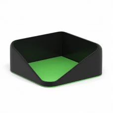 Подставка для бумажного блока пластиковая ErichKrause Forte, Accent, черный с зеленый 55977