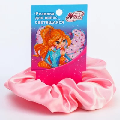 Светящаяся резинка для волос, розовая WINX 6259405
