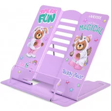 Подставка для учебников и книг "Teddy Bear" 20x19 см, металлическая окрашенная, вес 430 г, с противоскользящими ножками, с полноцветным рисунком, в пластиковом пакете с европодвесом 8063404