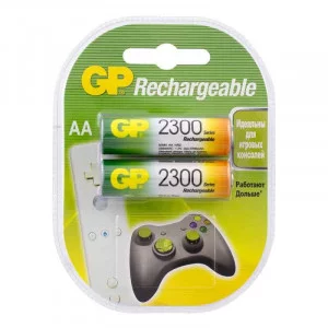 Комплект аккумуляторных батареек 2шт 2300 mAh. R06 GP BL2 230AAHC-2CR2