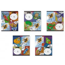 Тетрадь школьная ученическая ErichKrause® Food Battle, 24 листа, клетка MIX-PAC 58265 024010154-58265