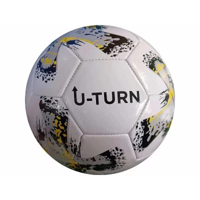 Мяч футбольный, серо-белый, PVC, №5, окружность 68-70, 280-300гр. (Арт. МБ-2408) МБ-2408