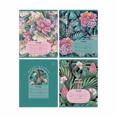 Тетрадь 24л., линия BG "Волшебный сад", выб. лак, 70г/м2 344397