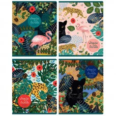 Тетрадь 60л., А5, клетка BG "Tropic image", тиснение фольгой, ассорти 334093