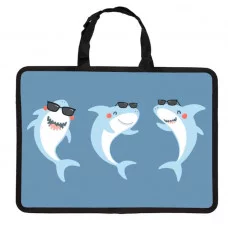 Папка пластиковая А4 "Веселые акулы"  КанцЭксмо ПП40109