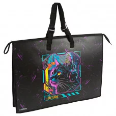 Папка для чертежей и рисунков "Label. Cyber Cat" A2 (650x470x100 мм) 500 мкм, 3075504