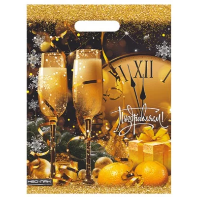 Пакет с прорубной ручкой НЕО ПАК Фужеры 30*40 18015