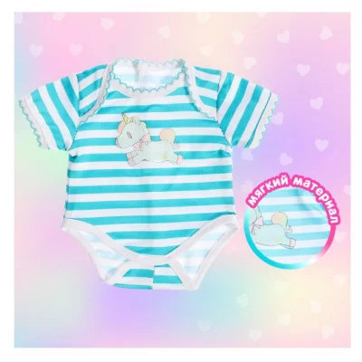 Одежда для пупса, боди . цв. Микс 5079749