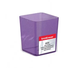 Подставка настольная пластиковая ErichKrause® Base, Glitter, сиреневая 53239