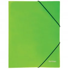 Папка на резинке Berlingo "Neon" А4, 500мкм, неоновая зеленая BERLINGO* 239879