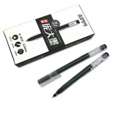 Ручка гелевая DH-39/DE-29 (черн) ST наконечник 0,5мм, прозрачный круглый корпус, в к/кор D-1015 329898