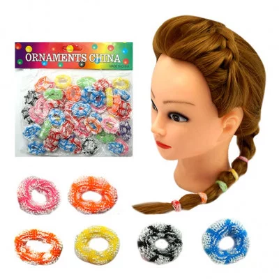 Резинка для волос 0038 Тонкая велюр, цена за 1шт J.Otten 157239