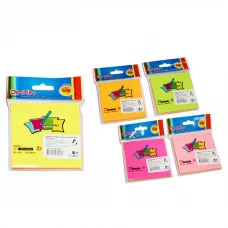 Бумага для заметок с клеевым краем, Alingar, 100 л. 5цв. 76х76мм AL3673