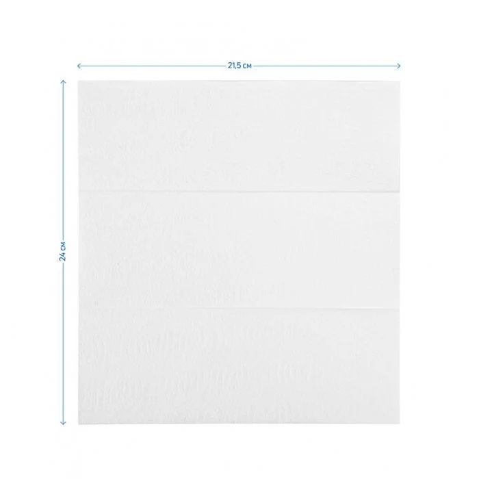 Полотенца бумажные лист. OfficeClean Professional(Z-сл) (H2), 2-слойные, 200л/пач., 21,5*24, тиснение, белые 374466
