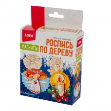 Роспись по дереву.Магниты "С Рождеством!" Фнн-049